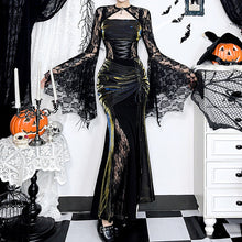 Load image into Gallery viewer, Autumn Elegant Lace Batwing Sleeve Irregular Asymmetric Overhaul Waistcoat Top Women