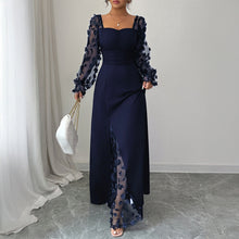 Load image into Gallery viewer, Elegant Dignified Hollow Out Cutout Long Sleeve Long Dress Women Clothing Autumn Winter