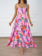 Load image into Gallery viewer, Women Clothing Summer Casual Strap Elegant A line Dress Floral Printed Dress