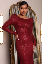 Load image into Gallery viewer, Spring Women Clothing Sexy Backless Long Sleeves Slim Fit Slit Cocktail Formal Maxi Dress