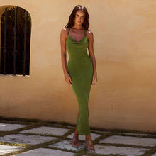 Load image into Gallery viewer, Sexy Dress Women Summer Sexy Cami Dress Backless Vacation Sheath Dress