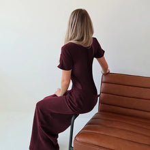 Load image into Gallery viewer, Wear See through Voile Half Turtleneck Dress Sexy Slim Fit Short Sleeved Mop Dress