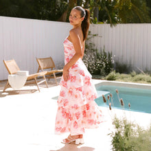 Load image into Gallery viewer, Women Summer Single Shoulder Suspender Printing Dress
