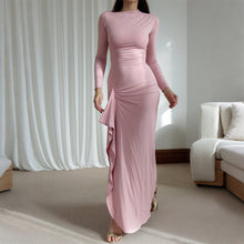 Load image into Gallery viewer, Sexy Short Sleeve Maxi Dress Women Clothing Autumn Winter