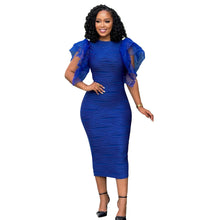 Load image into Gallery viewer, Women Clothing Stitching Ruffle Sleeve Summer Africa Dress