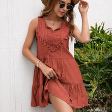 Load image into Gallery viewer, Women Clothing Summer Loose Sexy Solid Color Super Mori Dress