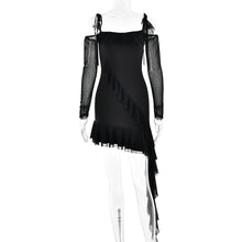Load image into Gallery viewer, Autumn off Neck Strap Tube Top Dress Women Sexy Backless Sheath Fishtail Dress