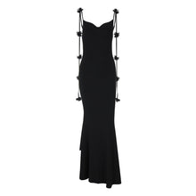 Load image into Gallery viewer, Summer Women Sexy Backless Floral Decoration Formal Dress Sling Dress