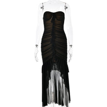 Load image into Gallery viewer, Summer Tube Top Sleeveless Backless Dress Sexy Slim Mid Length Dress