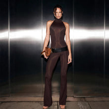 Load image into Gallery viewer, Sexy Millennium Sweet Cool Sleeveless Halter Backless Slim Fit Jumpsuit