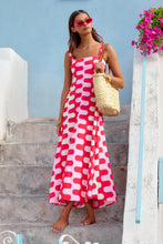 Load image into Gallery viewer, Summer Vacation French Spaghetti Strap Floral Print Maxi Dress