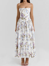 Load image into Gallery viewer, Sexy Printing Slip Dress Summer Slim Fit Backless Maxi Dress Elegant High Sense Summer Beautiful Dress