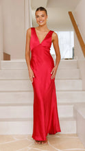 Load image into Gallery viewer, Women Dress Solid Color V neck Slim Fit Sexy Dress Evening Dress