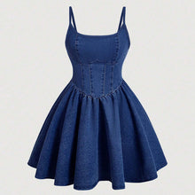 Load image into Gallery viewer, Women Clothing Sweet Spaghetti Strap Dress Casual Cute Dress Source