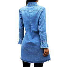 Load image into Gallery viewer, Jacket Women Autumn Winter New Slim Denim Dress Fashion Europe Denim Women Dress Sexy