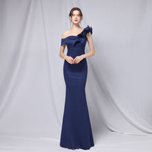 Load image into Gallery viewer, off-Shoulder Banquet Evening Dress Maxi Party Long Elegant Slim Sexy Fishtail Dress Formal Gown