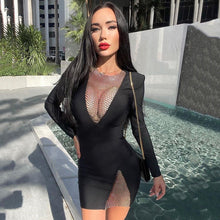 Load image into Gallery viewer, Dress Women Spring Autumn High Grade Small Fashionable Sexy Tight Hip Sexy Night Show Long Sleeve