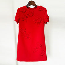 Load image into Gallery viewer, Star Heavy Industry Three Dimensional Floral Short Sleeve Dress Small Dress