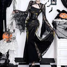 Load image into Gallery viewer, Autumn Elegant Lace Batwing Sleeve Irregular Asymmetric Overhaul Waistcoat Top Women