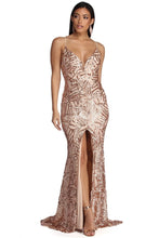 Load image into Gallery viewer, Sequ Dress Summer Geometric Abstract Sequin Sling Evening Dress
