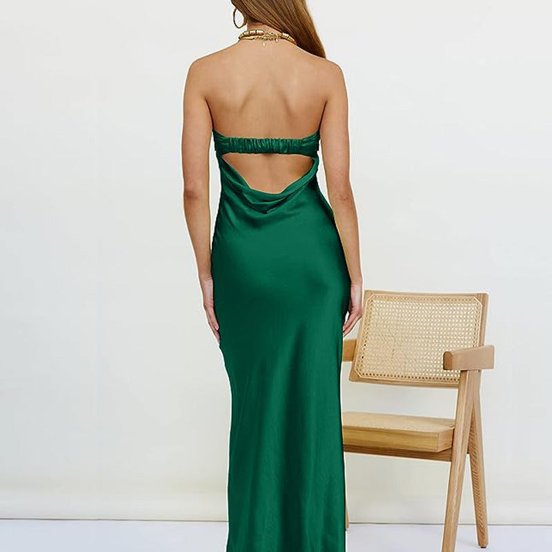 Ladies Dress Sexy Tube Top Dress Sexy Backless Formal Dress Women Clothing