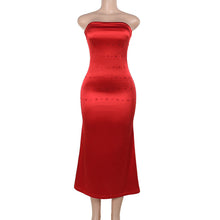 Load image into Gallery viewer, Fall Type Hip Socialite Elegant Sexy Slim Fit Dress Tube Top Dress Women