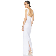 Load image into Gallery viewer, Summer Women Clothing Side Slit Bandage Elastic Long Tube Top Tight Halter Dress