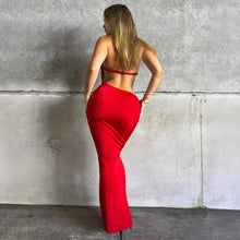 Load image into Gallery viewer, Women Clothing Summer Sexy Braid Rope Halter Cut out Slim Sleeveless Dress