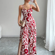 Load image into Gallery viewer, Spring Summer Elegant Twist Print Sling Wide Leg One Piece Long Pants Women Clothing