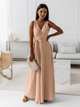 Load image into Gallery viewer, Women Clothing Tied V Neck Evening Party Maxi Dress Women