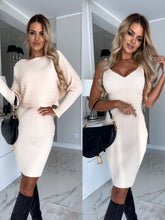 Load image into Gallery viewer, Women Autumn Sunken Stripe Long Sleeved Top Suspender Two Piece Sets