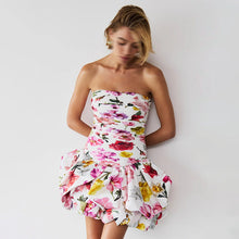 Load image into Gallery viewer, Personalized Socialite Dress Spring Tube Top High Waist Pleated Design Pettiskirt Dress Women