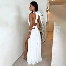 Load image into Gallery viewer, Women Dress Spring Summer Vacation Deep V Plunge Halter Maxi