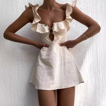 Load image into Gallery viewer, Sexy Ruffled Spaghetti Straps Dress Women