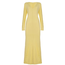 Load image into Gallery viewer, Autumn Winter Sexy Dress Solid Color Sheath Slim Slimming Dress