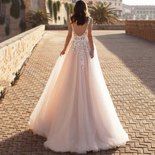Load image into Gallery viewer, Summer Women Clothing Sexy Lace Dress Sleeveless Deep V Plunge Neck Wedding Embroidered Dress