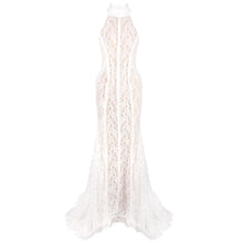 Load image into Gallery viewer, Chinese Retro Morning Gowns Bridal Wedding Toast Dress White Dress Cheongsam Slim Fit Evening Dress