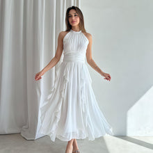 Load image into Gallery viewer, Summer Women Clothing French Ruffled Waist Slimming Dress