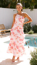 Load image into Gallery viewer, Women Summer Single Shoulder Suspender Printing Dress