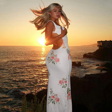 Load image into Gallery viewer, Summer Women Clothes Vacation Printed Maxi Dress Sexy Backless Slim Fit Dress