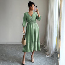 Load image into Gallery viewer, Women Clothing Autumn Casual Holiday All Match Long Dress