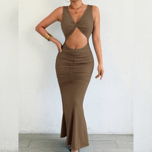 Load image into Gallery viewer, Autumn Winter Women Maxi Dress Slim Fishtail Sheath Sexy Dress
