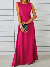 Load image into Gallery viewer, Sexy Sleeveless Dress Solid Color Mid Length Slim Strap Vest Dress