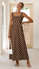 Load image into Gallery viewer, Summer Dress Polka Dot Print French a Hem Lace Dress
