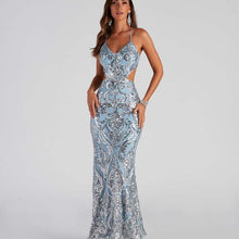 Load image into Gallery viewer, Sexy V Neck Sequ Evening Gown Elegant Cocktail Party Party Dress