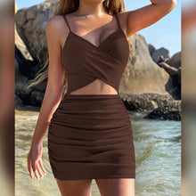 Load image into Gallery viewer, Women Clothing Cross Hollow Out Cutout out Camisole Dress