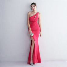 Load image into Gallery viewer, Folding Beaded Craft Toast Clothing Long Shoulder Appreciation Dinner Slim Fit Fishtail Wedding