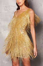 Load image into Gallery viewer, Tassel V-neck Vest Dress Exclusive