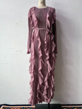 Load image into Gallery viewer, Ruffled Pleated Dress Elegant Women Ribbon Dress