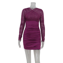 Load image into Gallery viewer, Women Clothing Chest Cross Design Sexy Gauzy Package Hip Dress